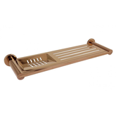 Axus Stainless Steel Streamline Shelf With Soap Dish 37cm - Rose Gold PVD